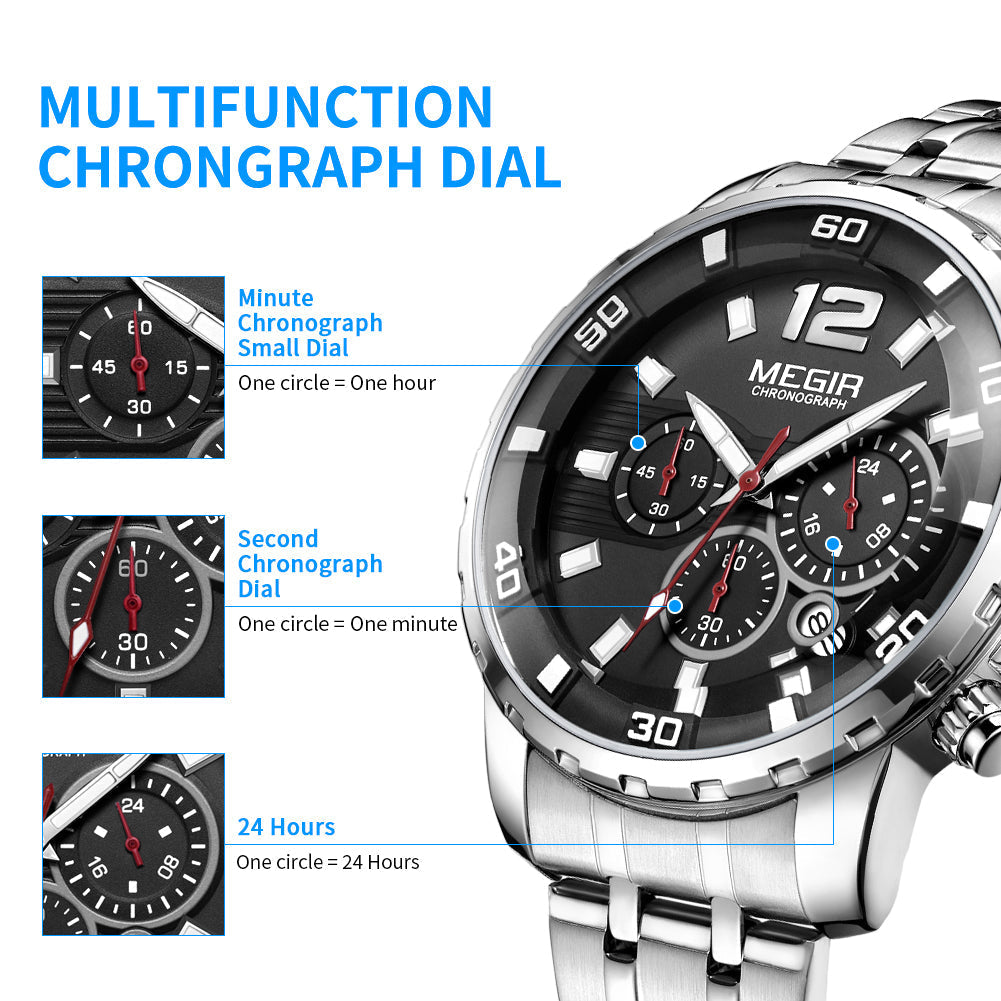 MEGIR Prestige Chrono Gold