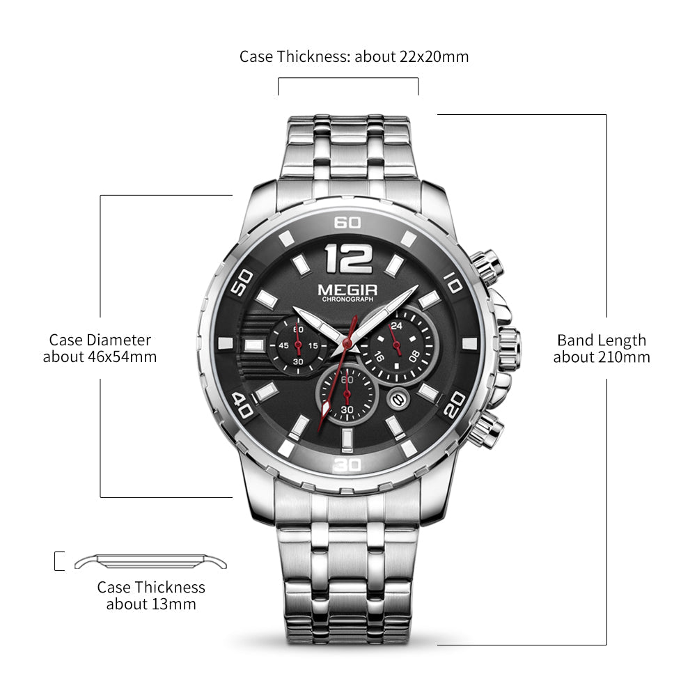 MEGIR Prestige Chrono Gold