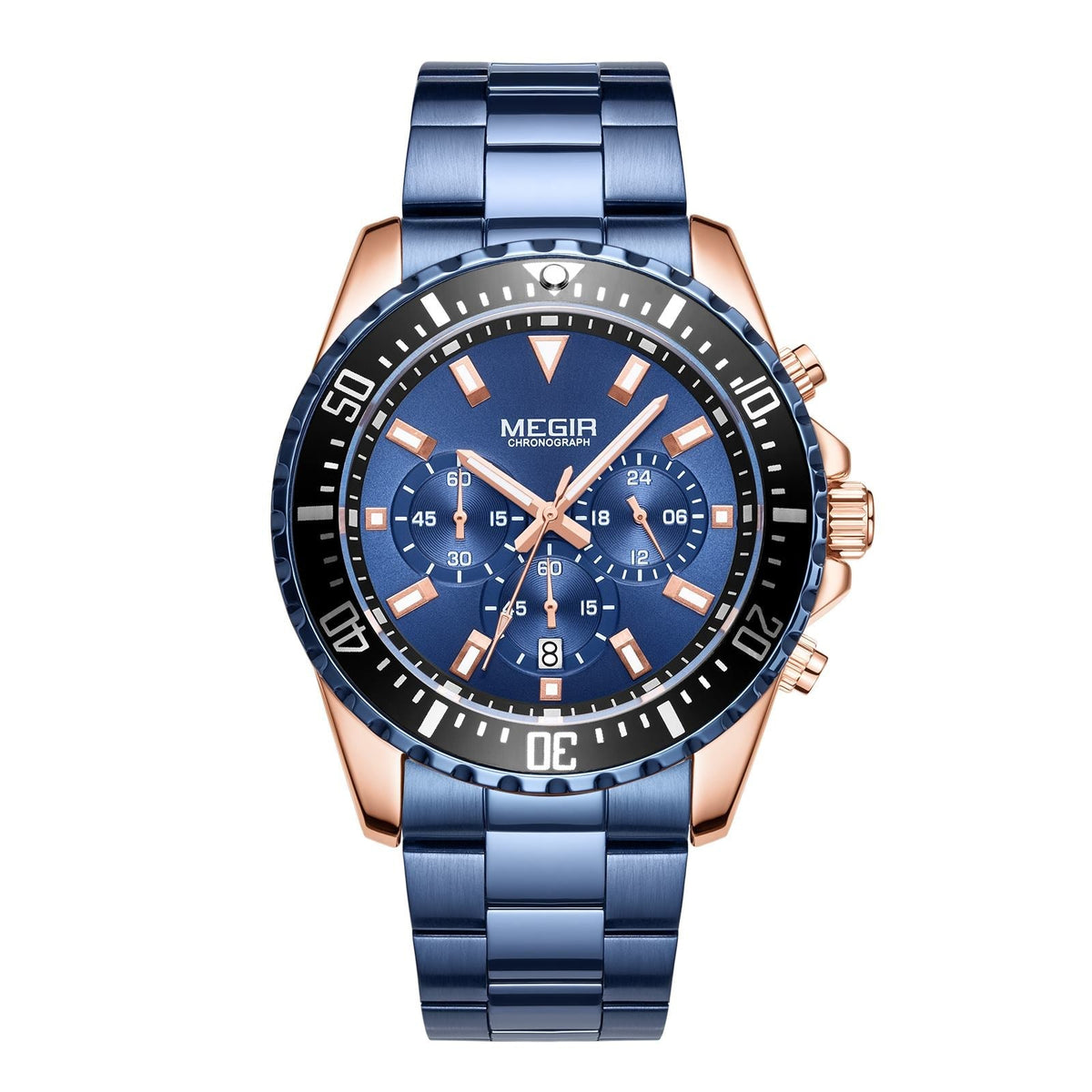 MEGIR Regent Chrono Steel