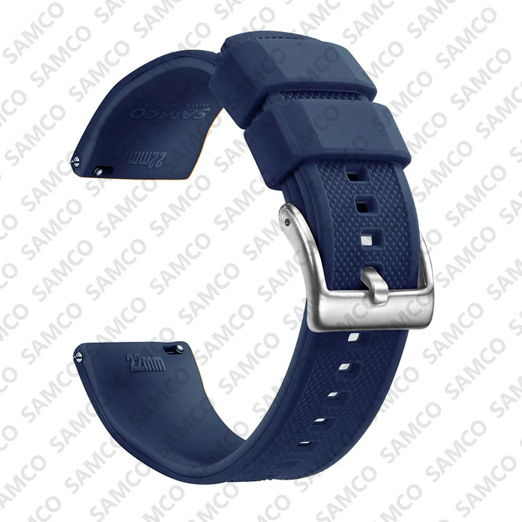 Pulseira de Silicone Sport · Azul Noite