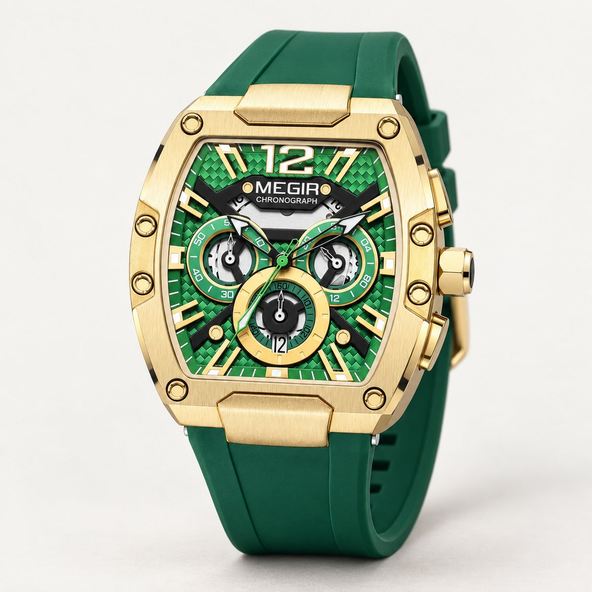 MEGIR Recon Chrono 24H · Verde Floresta · 3/4