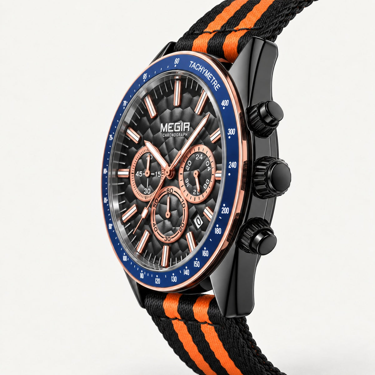 MEGIR Trek Chrono 24H · Laranja Vulcão · lateral