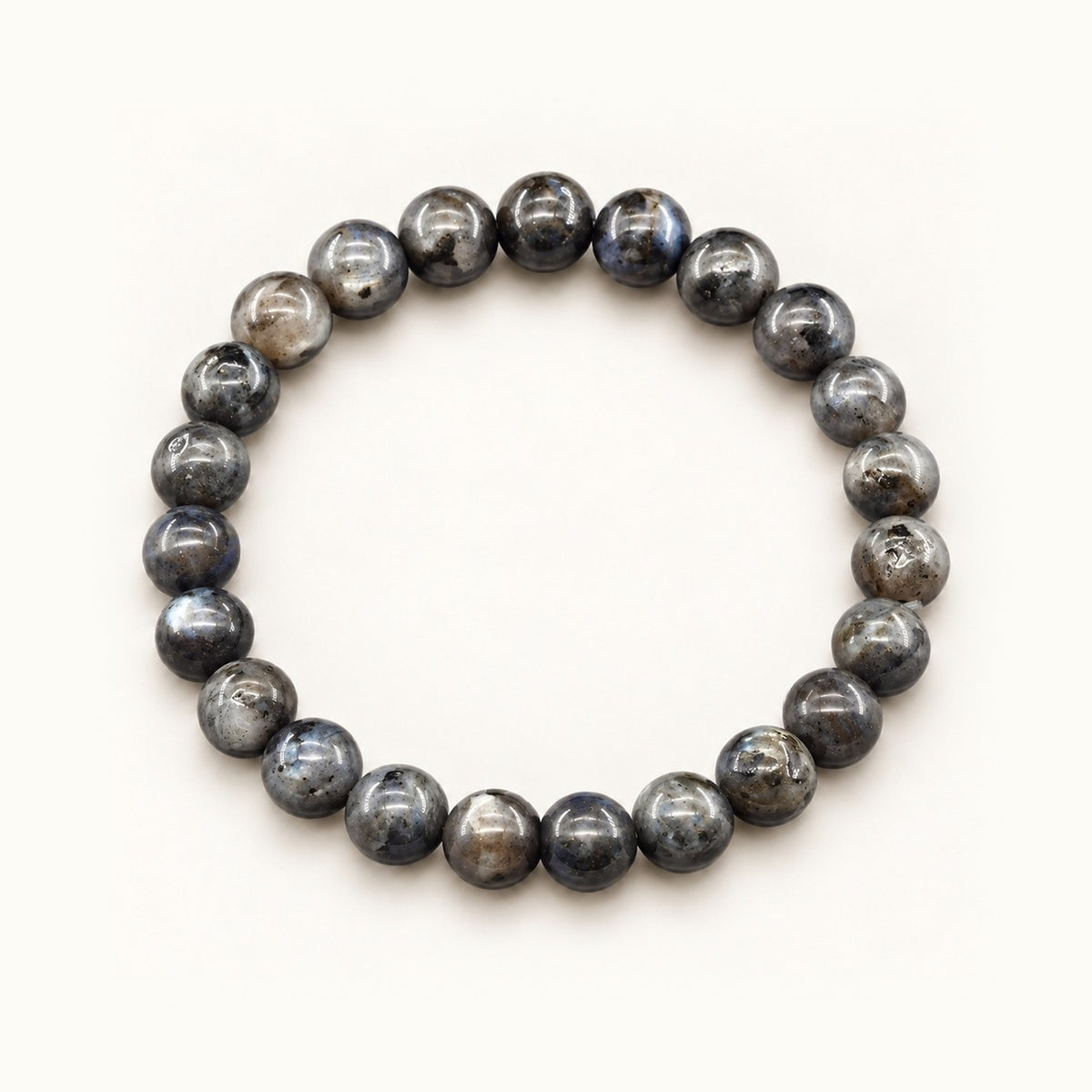 Pulseira de Pedras Naturais · Labradorita