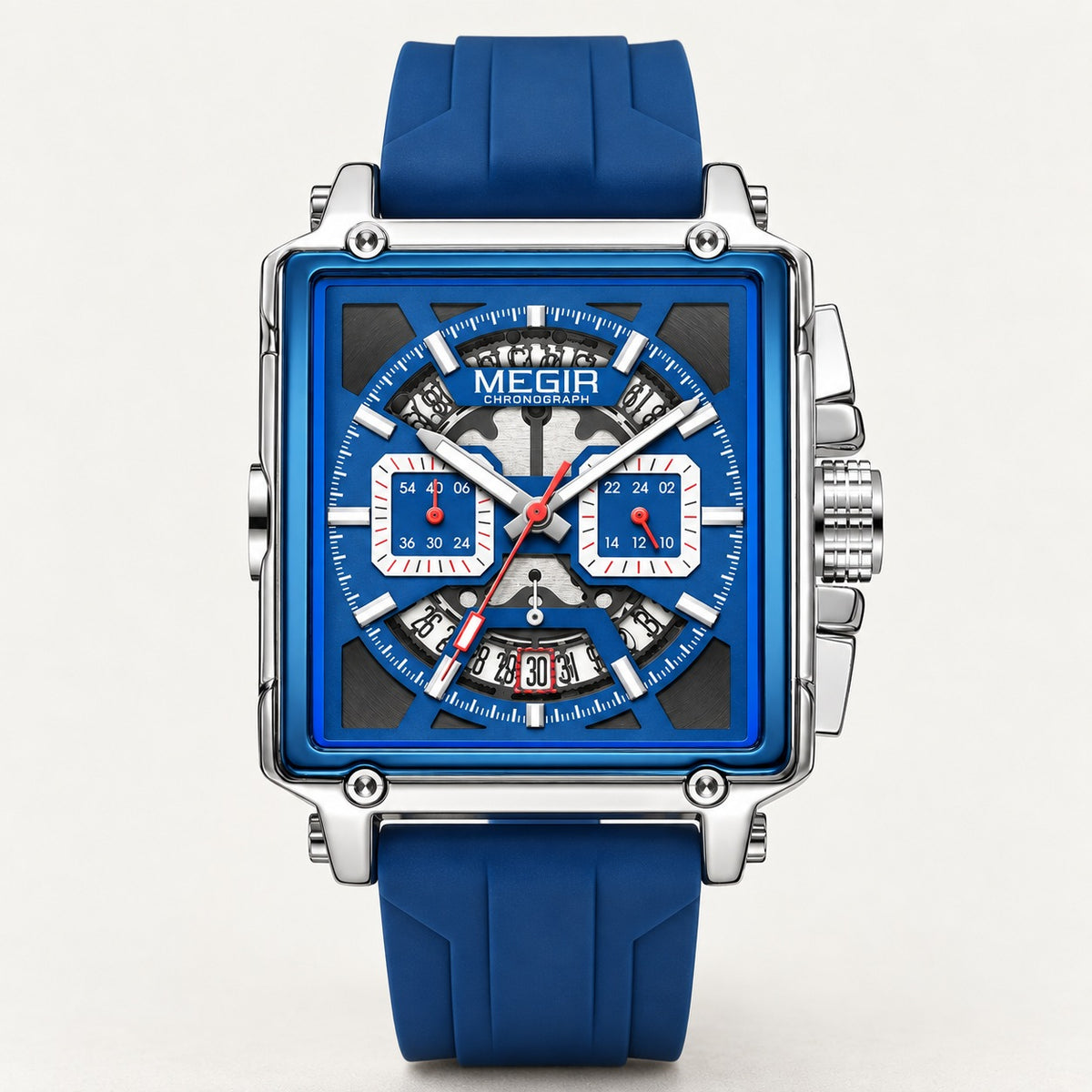 MEGIR Quadra Chrono Sport · Azul Noite · frente #Cor_Azul Noite