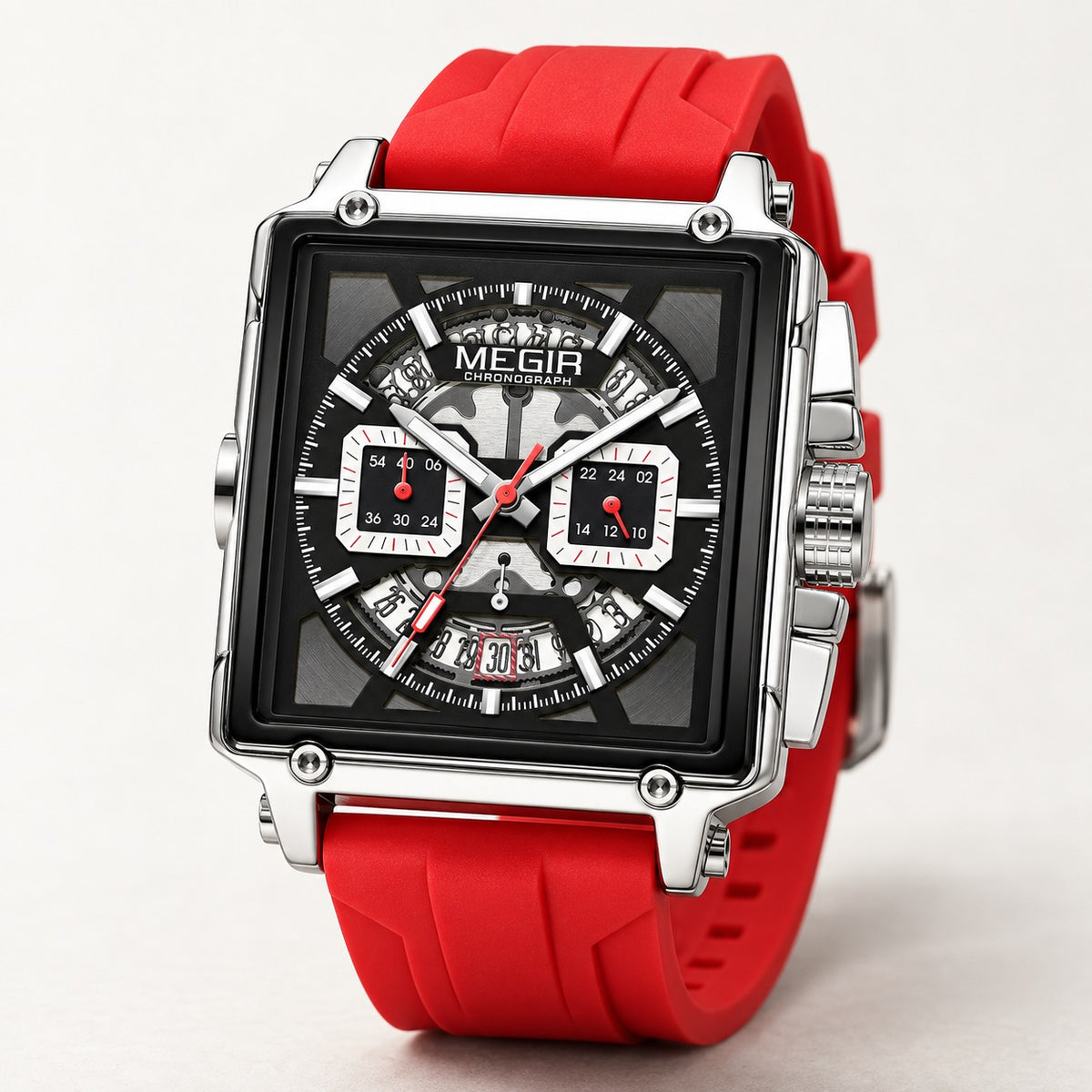MEGIR Quadra Chrono Sport · Vermelho Racing · 3/4 #Cor_Vermelho Racing