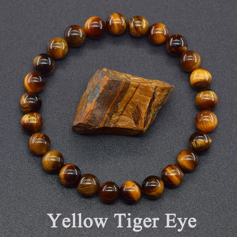 Pulseira de Pedras Naturais · Olho de Tigre