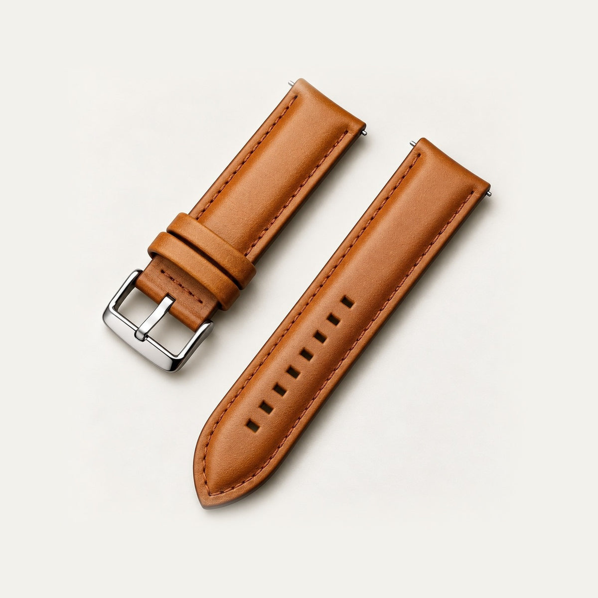 Pulseira de Couro Legítimo Heritage · Caramelo