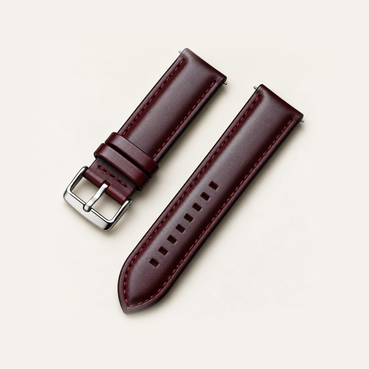 Pulseira de Couro Legítimo Heritage · Vinho