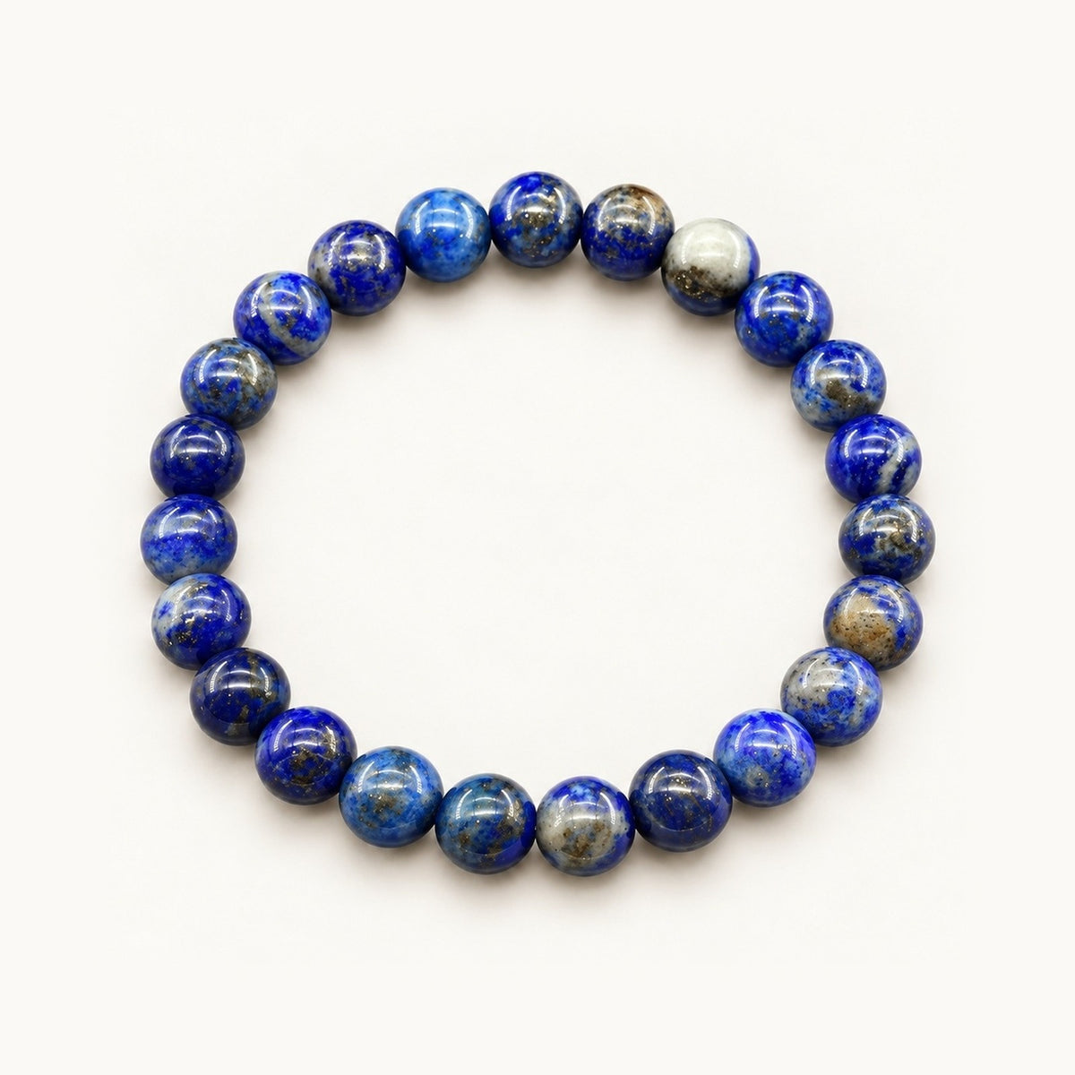 Pulseira de Pedras Naturais · Lápis-Lazúli