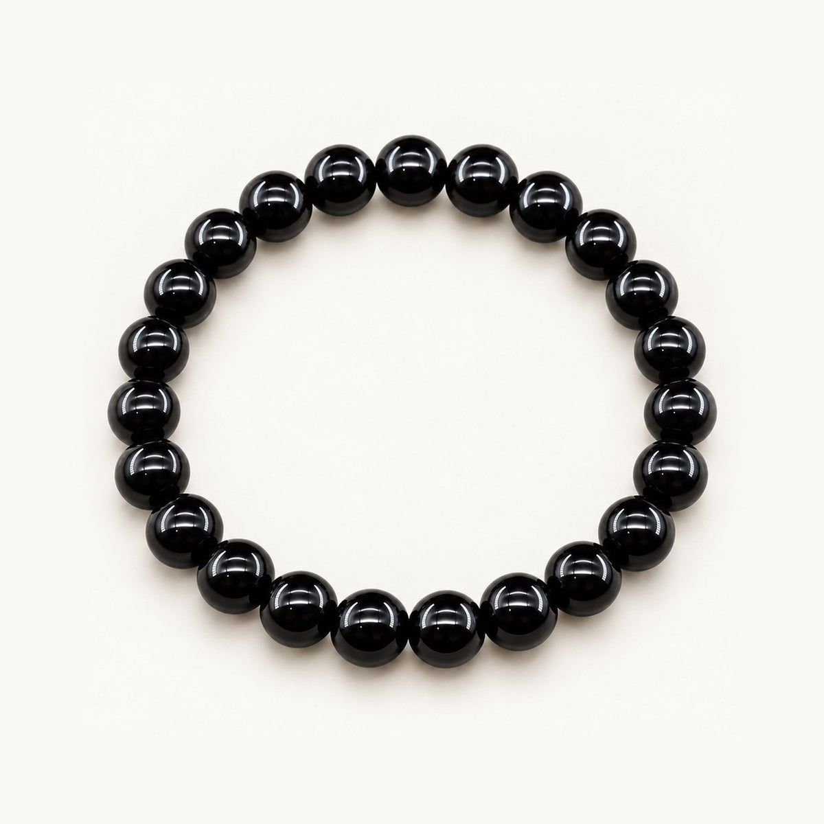 Pulseira de Pedras Naturais · Ônix