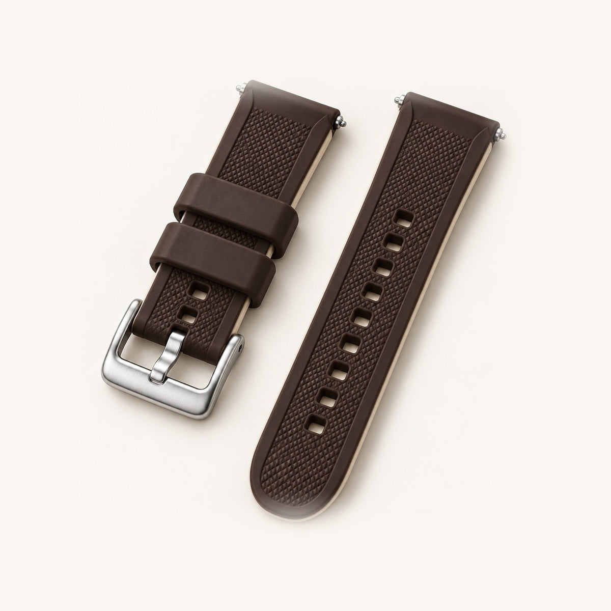 Pulseira de Silicone Sport · Marrom Café