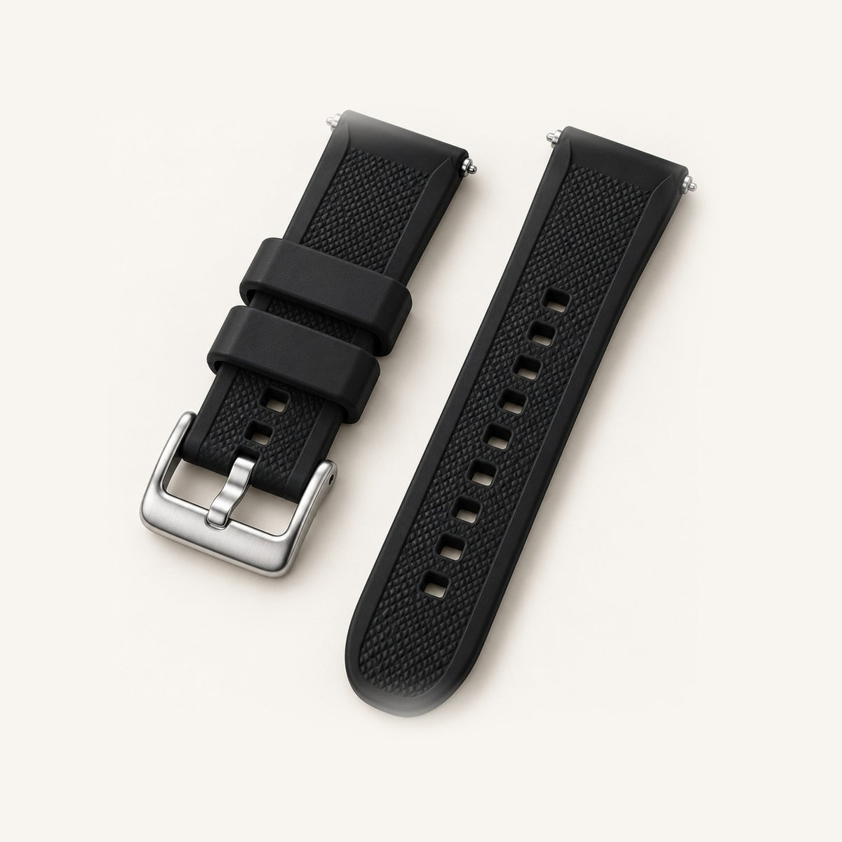 Pulseira de Silicone Sport · Preto Carbono